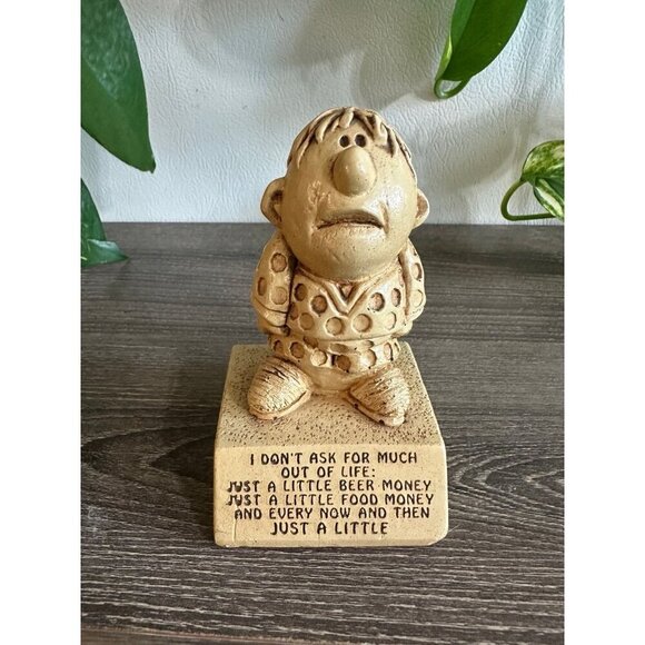 Vintage 1969 Otagiri Paula Figurine – “Just a Little Beer Money” Quote - Picture 1 of 8